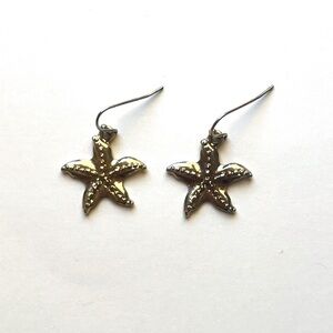 Gold Starfish Earrings